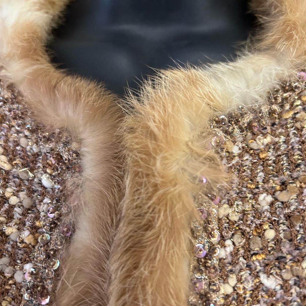 NWOT St John Couture Alpaca Fur Luxe Jacket - Picture 7 of 11